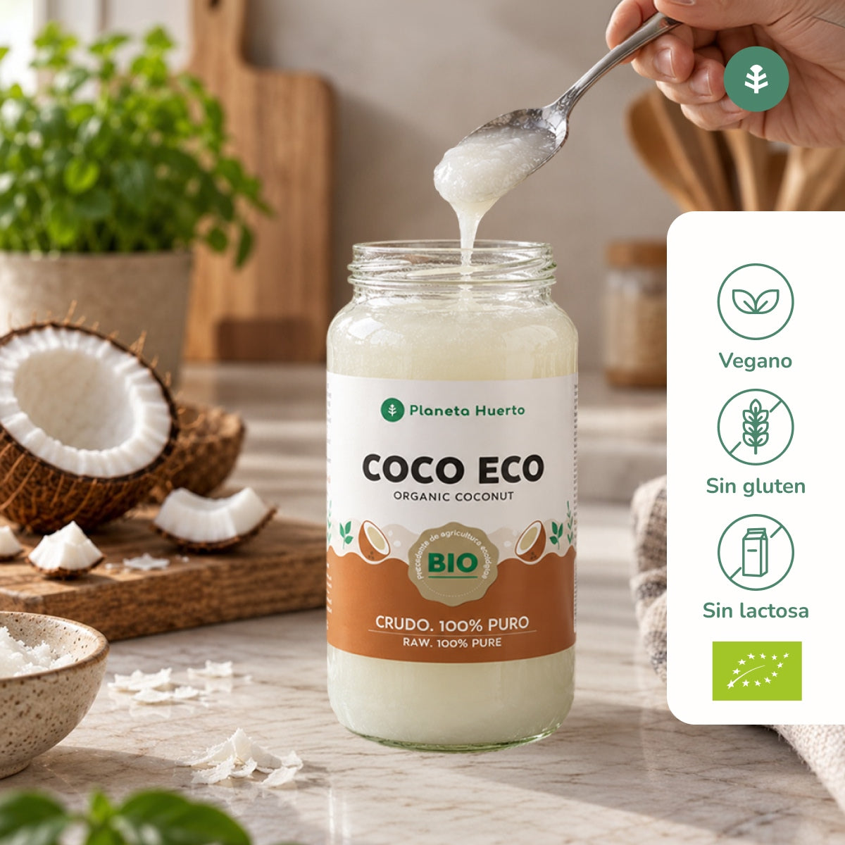 Planeta Huerto ECO Óleo de Coco 860 ml