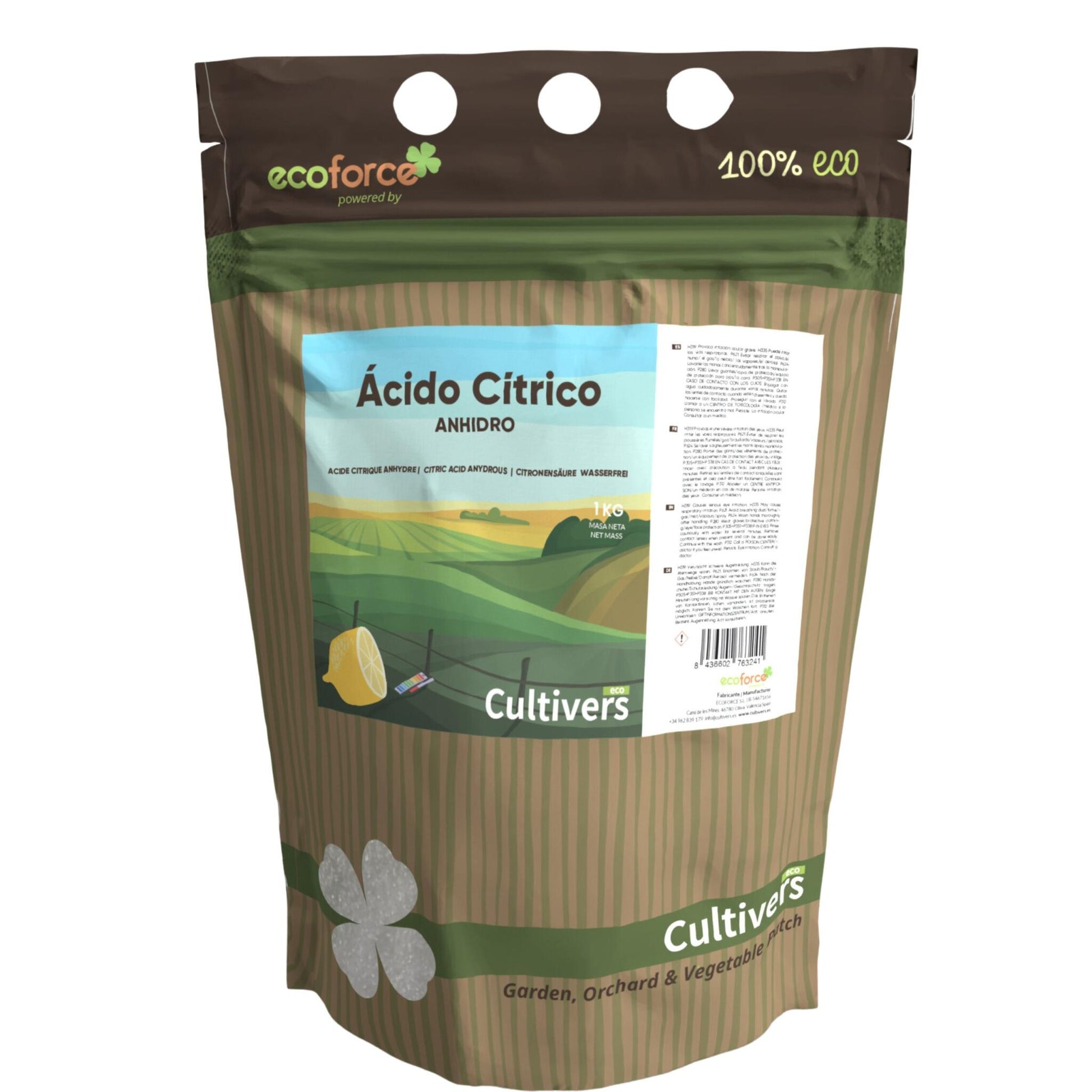 Ácido Cítrico Anhidro Cultivers 2,5 Kg_0
