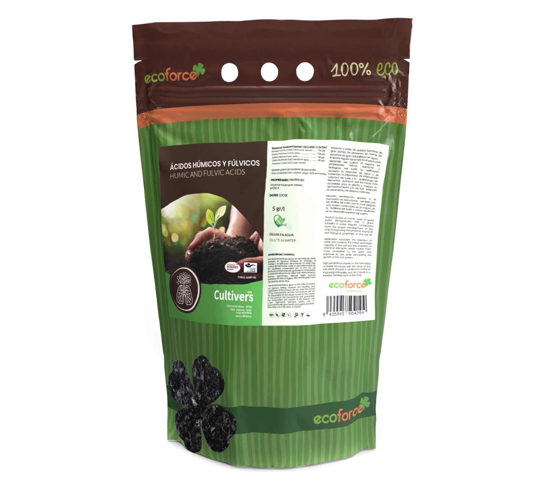 Ácidos Húmicos Solidos Cultivers 250 G_1