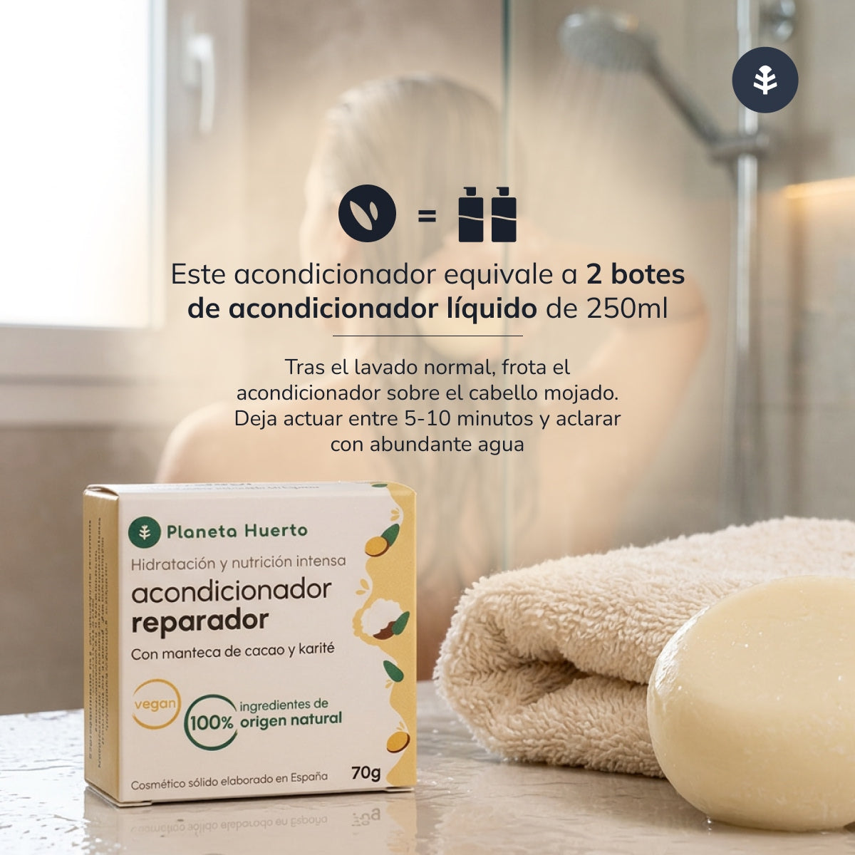 Planeta Huerto Condicionador Reparador Sólido 70 gr