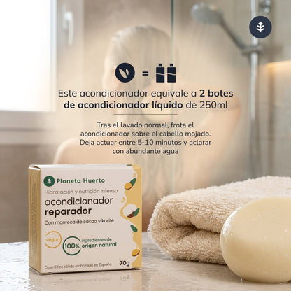 Planeta Huerto Condicionador Reparador Sólido 70 gr