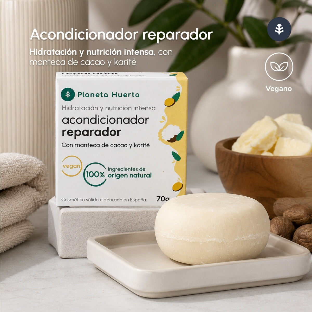 Planeta Huerto Condicionador Reparador Sólido 70 gr