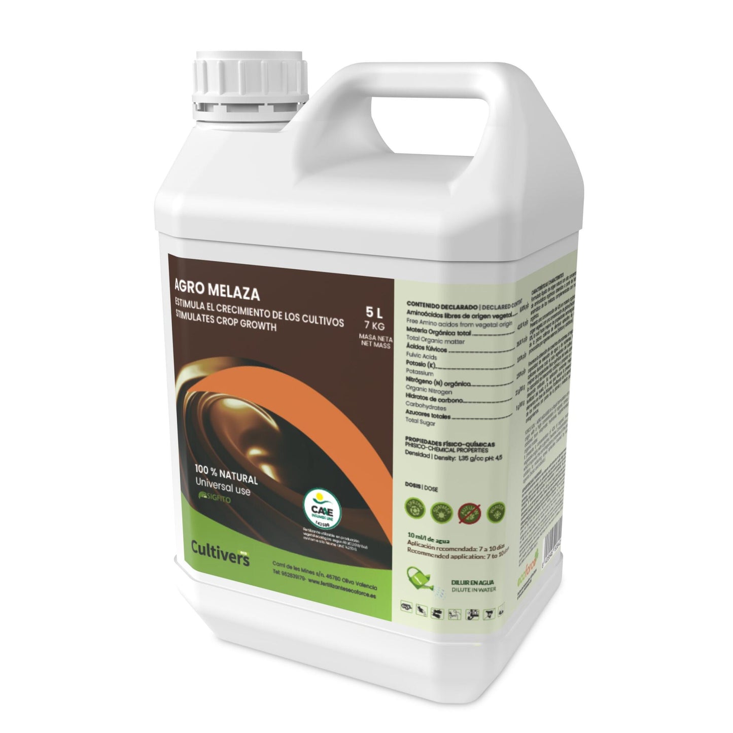 Agro Melaza De Caña Para Plantas Cultivers 20 L_1
