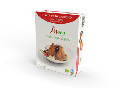 Alas De Pollo Ecológico Asadas Al Horno Con Salsa Barbacoa 300 g aprox_0
