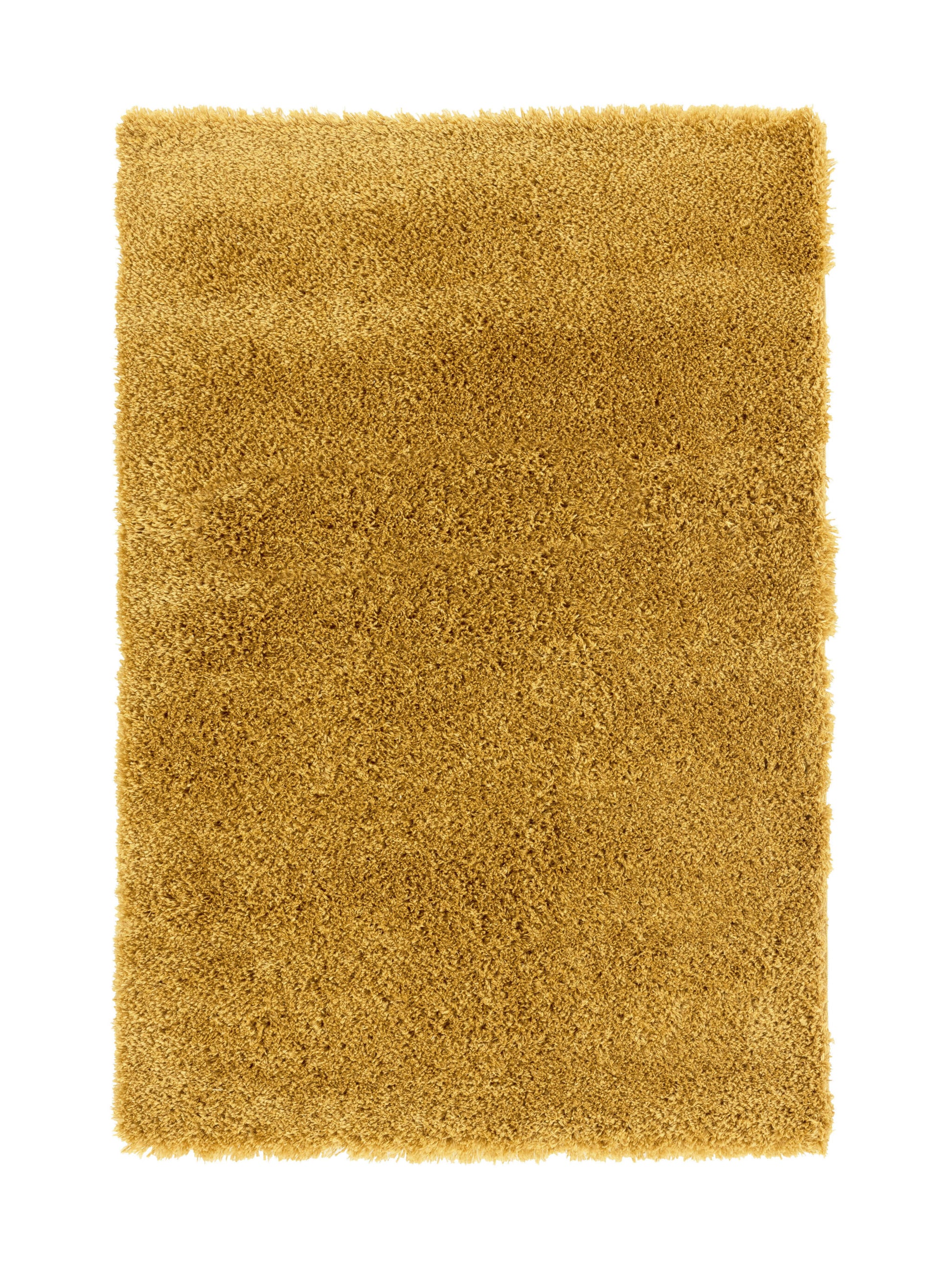 Alfombra De Salón Shaggy Amarillo Mostaza 150x200cm - Decoración - Mobiliario Doméstico_0