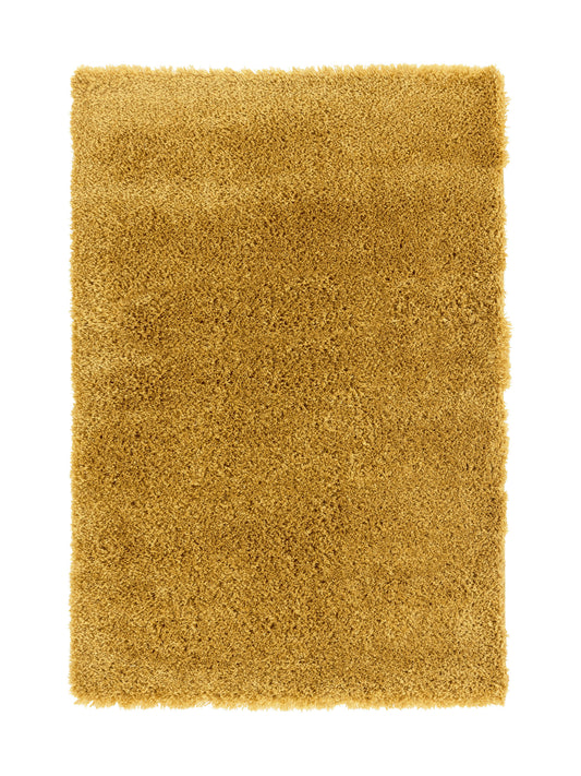 Alfombra De Salón Shaggy Amarillo Mostaza 150x200cm - Decoración - Mobiliario Doméstico_0