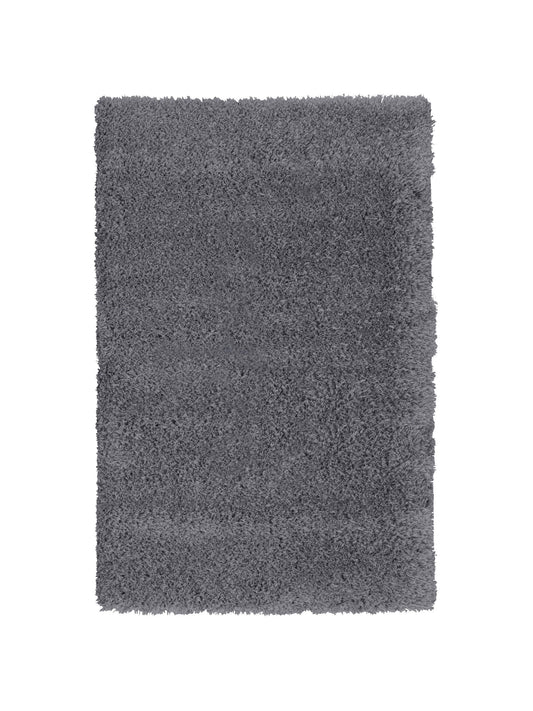 Alfombra Microfibra Salón, Baño, Dormitorio Gris Pelo Suave 80x120cm- Decoración- Mobiliario Hogar_0
