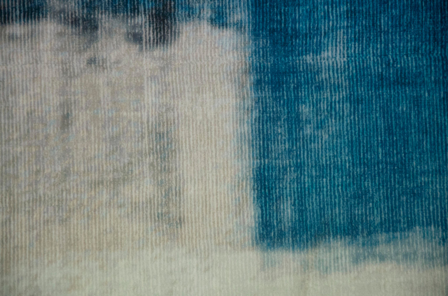 Alfombra Salón, Alfombra Dormitorio Pelo Suave Con Motivos Abstractos Azul Negro 80x120cm- Decoración- Mobiliario Hogar_1
