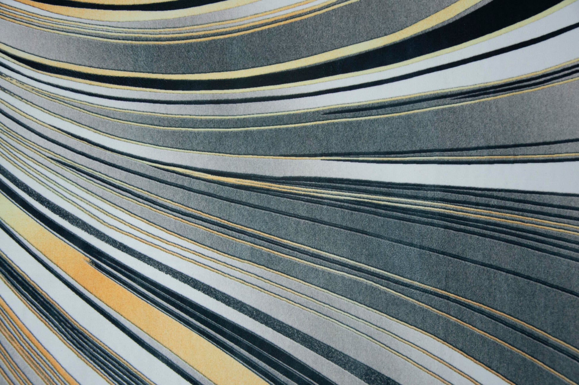 Alfombra Salón, Alfombra Dormitorio Pelo Suave Motivos Abstractos Gris, Negro, Amarillo 80x120cm- Decoración- Mobiliario Hogar_1