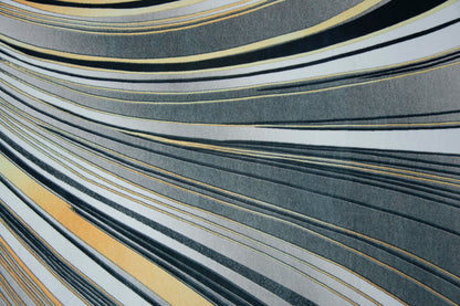 Alfombra Salón, Alfombra Dormitorio Pelo Suave Motivos Abstractos Gris, Negro, Amarillo 80x120cm- Decoración- Mobiliario Hogar_1