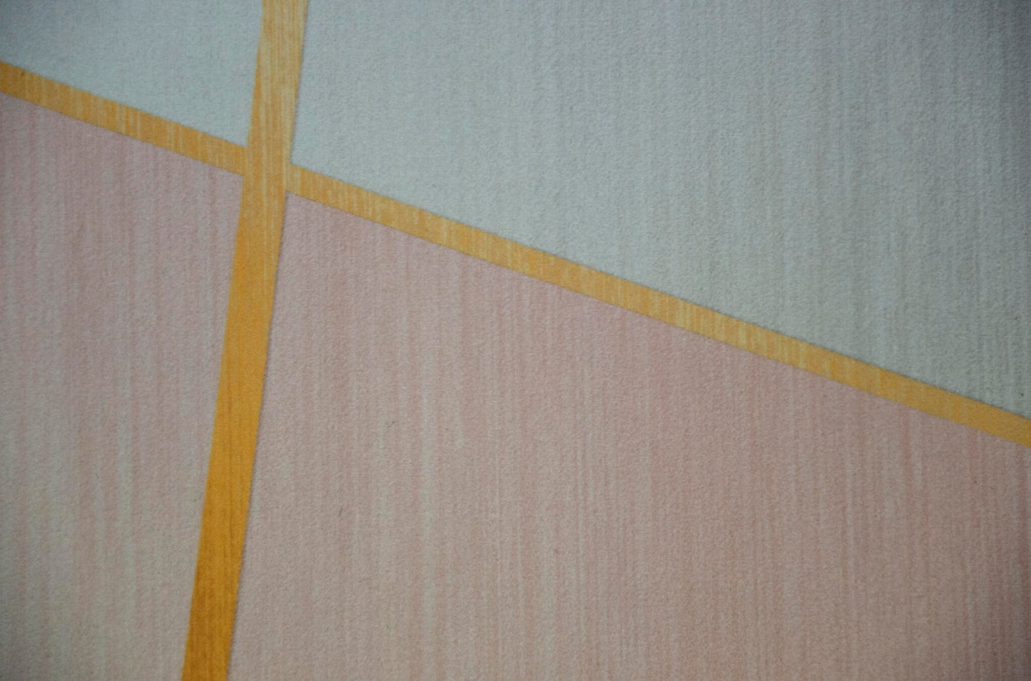 Alfombra Salón, Alfombra Dormitorio Pelo Suave Motivos Geométricos Rosa Oro 80x120cm- Decoración- Mobiliario Hogar_1