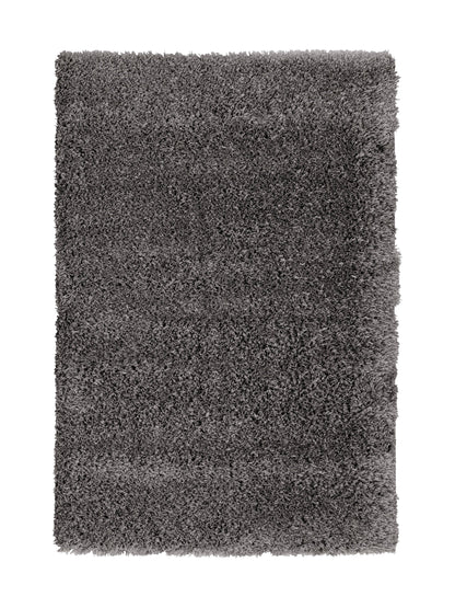 Alfombra Salón, Dormitorio Gris Liso Shaggy Suave Pelo Largo 100x150cm- Decoración- Mobiliario Del Hogar_0