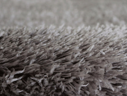 Alfombra Salón, Dormitorio Gris Liso Shaggy Suave Pelo Largo 100x150cm- Decoración- Mobiliario Del Hogar_1