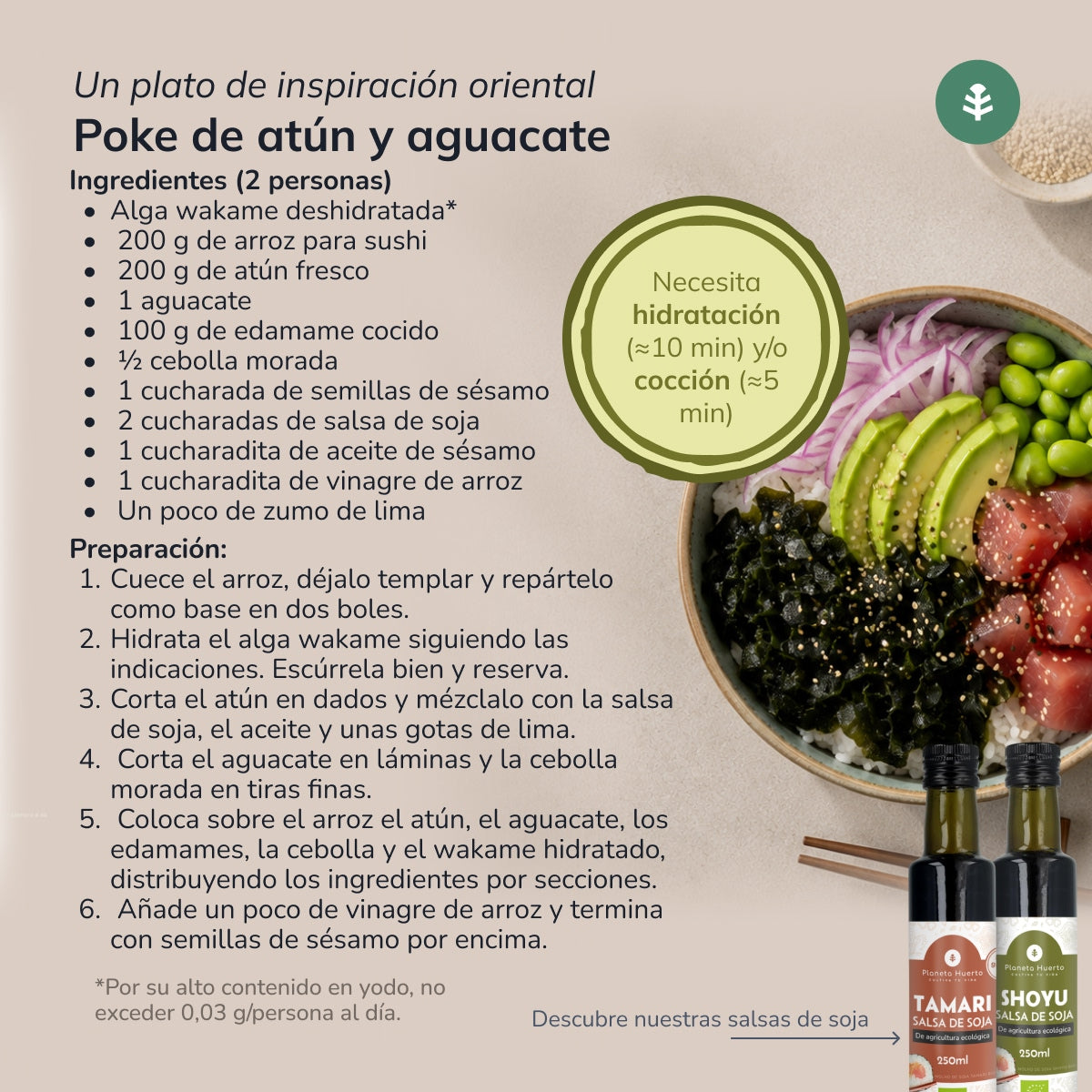 Flocos de algas wakame ECO Planeta Huerto 100 g