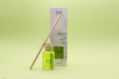 Ambientador Mikado Raíz Angélica Mármol SYS Aromas 100 ml | Aroma Herbal y Balsámico | Refrescante_2