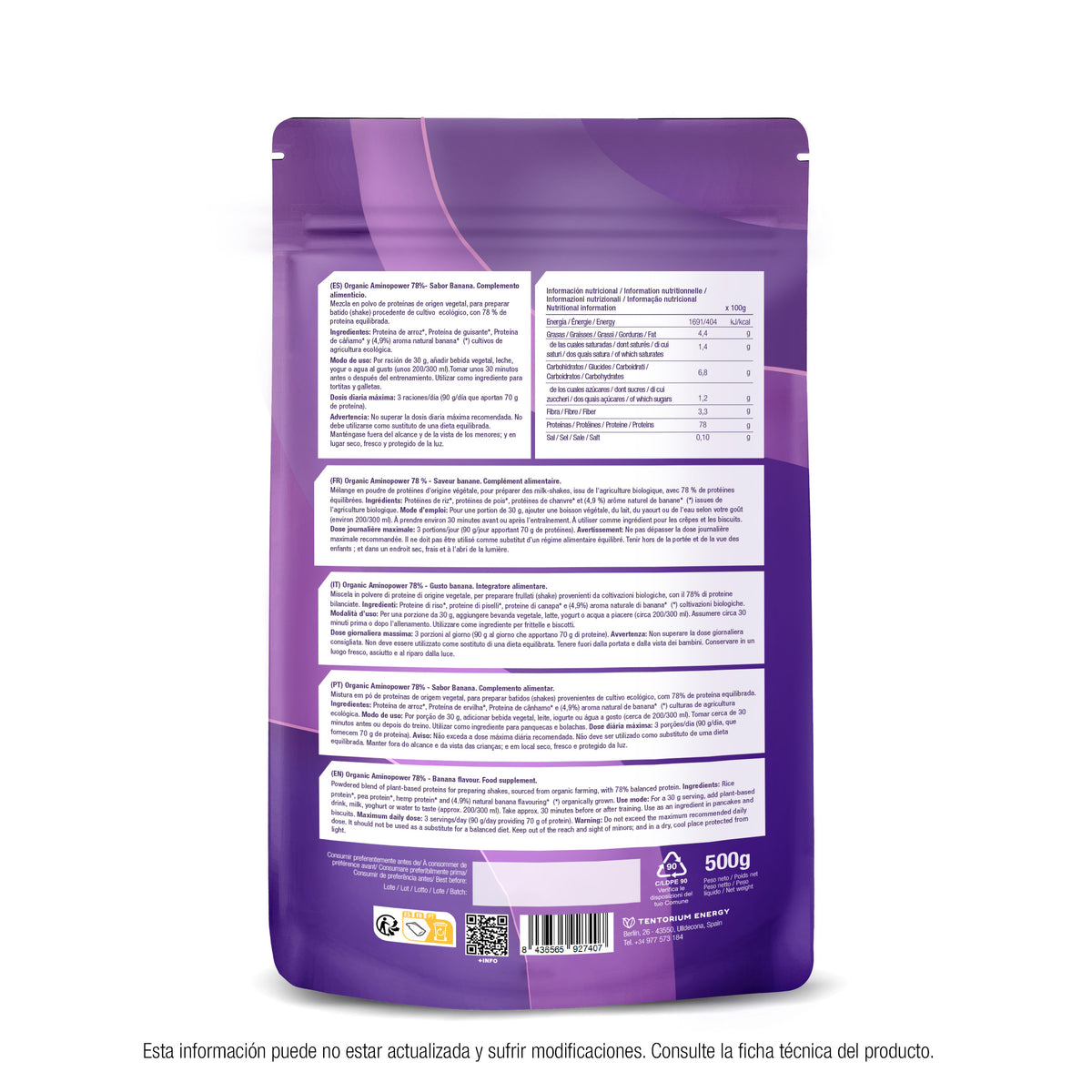 Aminopower eco fresa Energy Feelings 500 g XL Pack