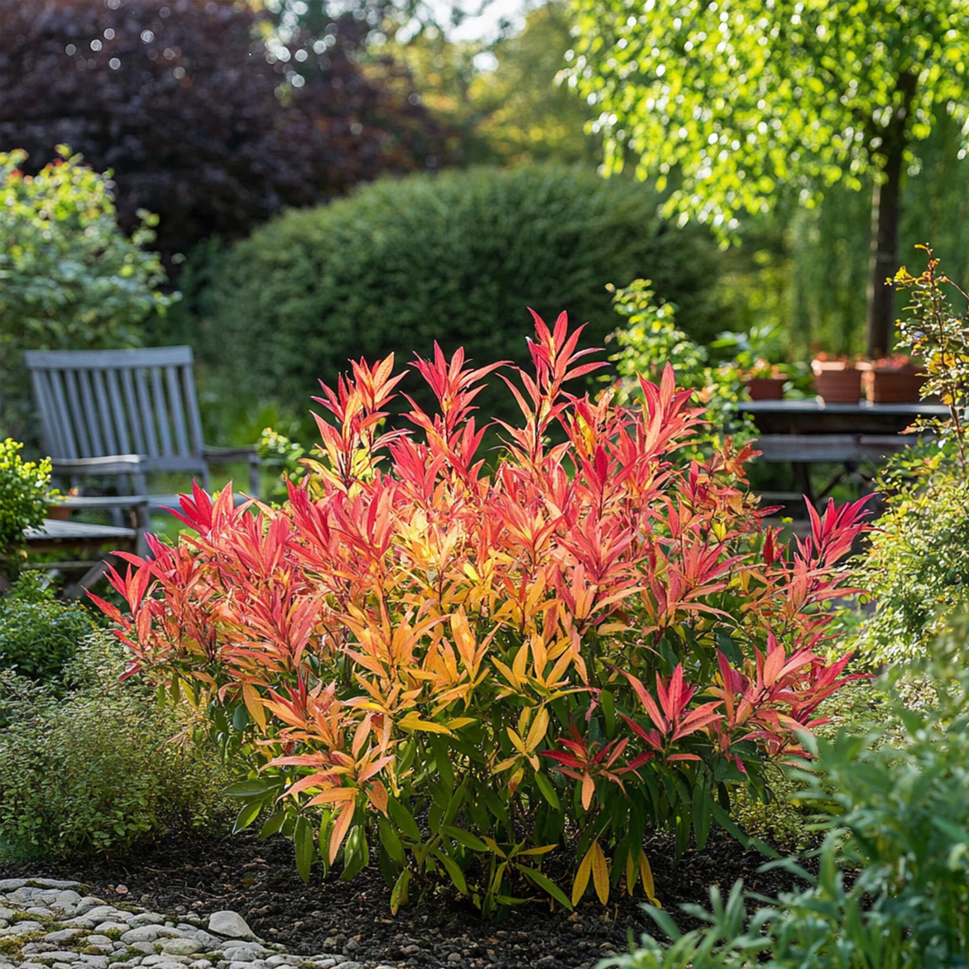 Andromeda Japonica - 2 Pzs - Pieris 'forest Flame' - Altura 25-40cm - ⌀17cm_4