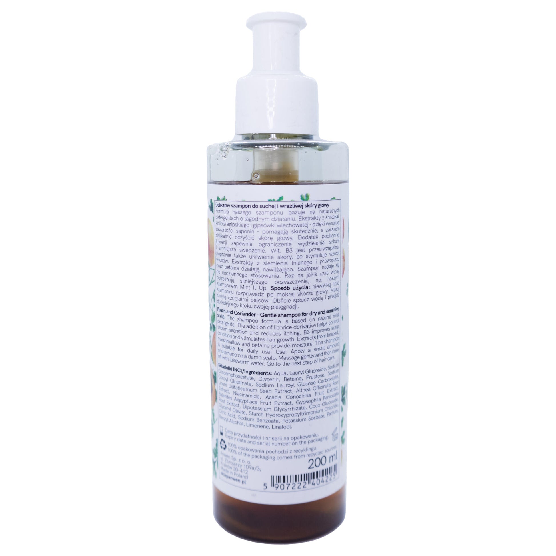 Anwen Champú Peach And Coriander Cuero Cabelludo Seco Y Sensible 200ml_2