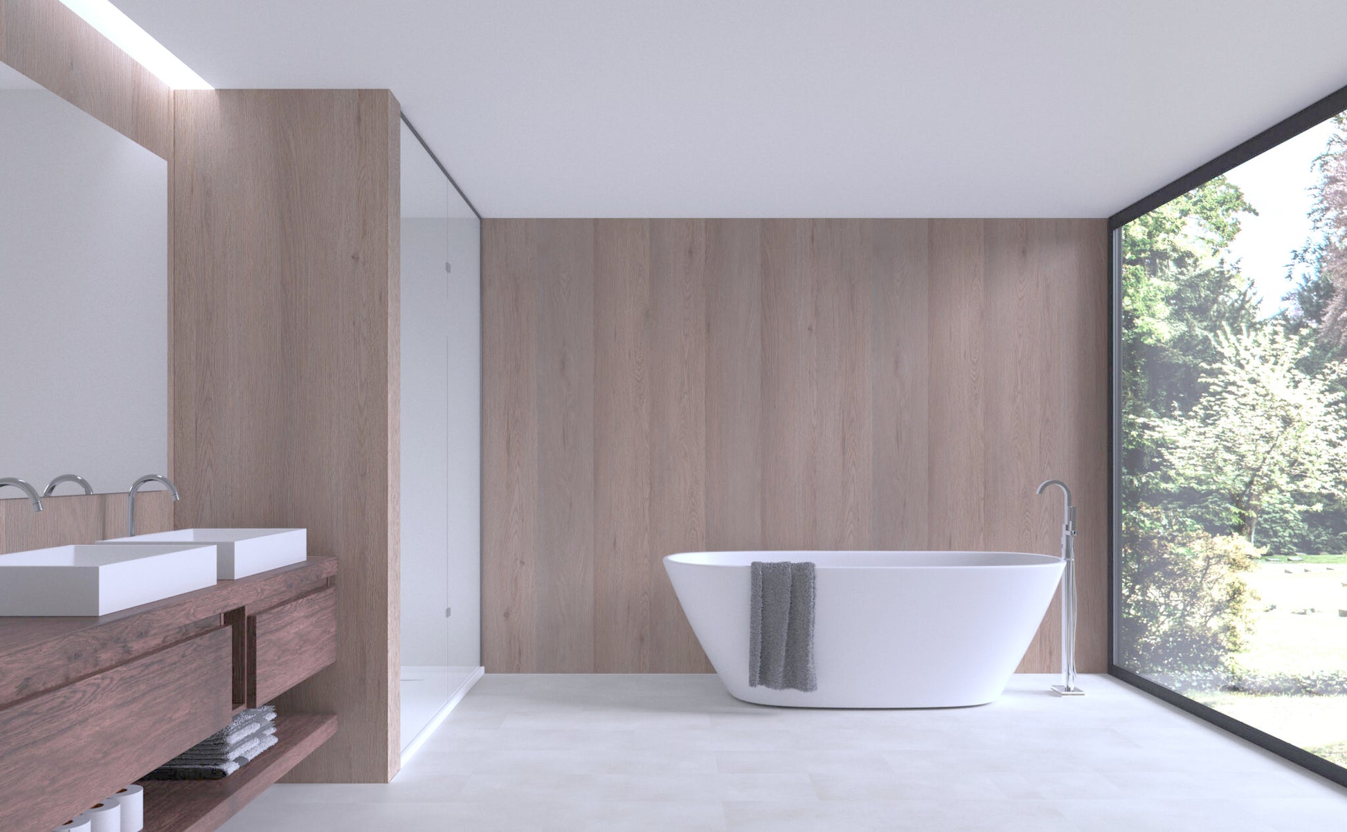 Aqua-step- All In One - Paneles De Pared A Prueba De Agua Y Panel De Sueloe  - Leeds - 6 Paneles (2,34m²)_2