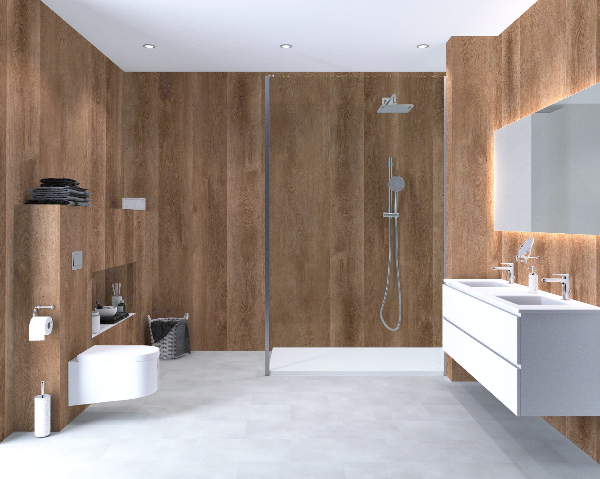 Aqua-step- All In One - Paneles De Pared A Prueba De Agua Y Panel De Sueloe  - Newcastle - 6 Paneles (2,34m²)_4