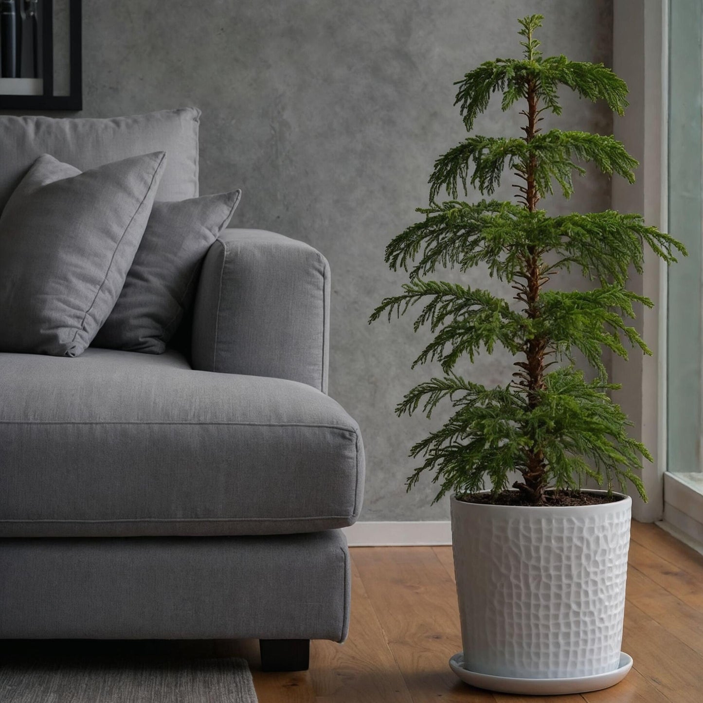 Arbolapp Canarias - Araucaria Heterophylla - Altura 70-80cm - ⌀21cm_4