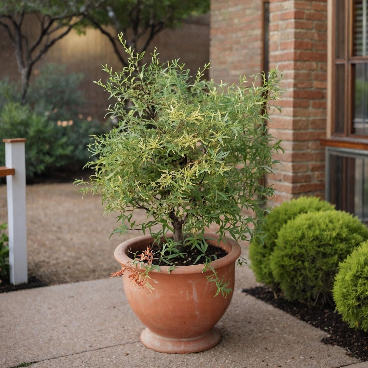 Arce Japonés - 2 Pzs - Acer Palmatum 'butterfly' - Altura 50-60cm - ⌀19cm_1