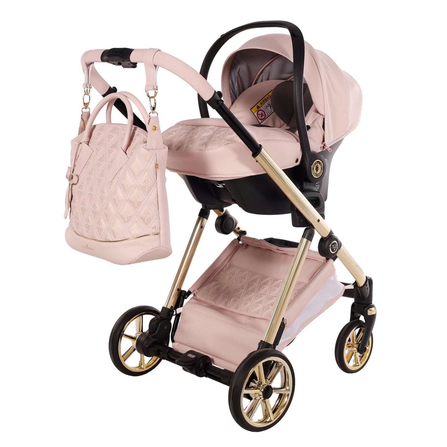 Art Deco Cochecito De Bebé Duo Rosa_4