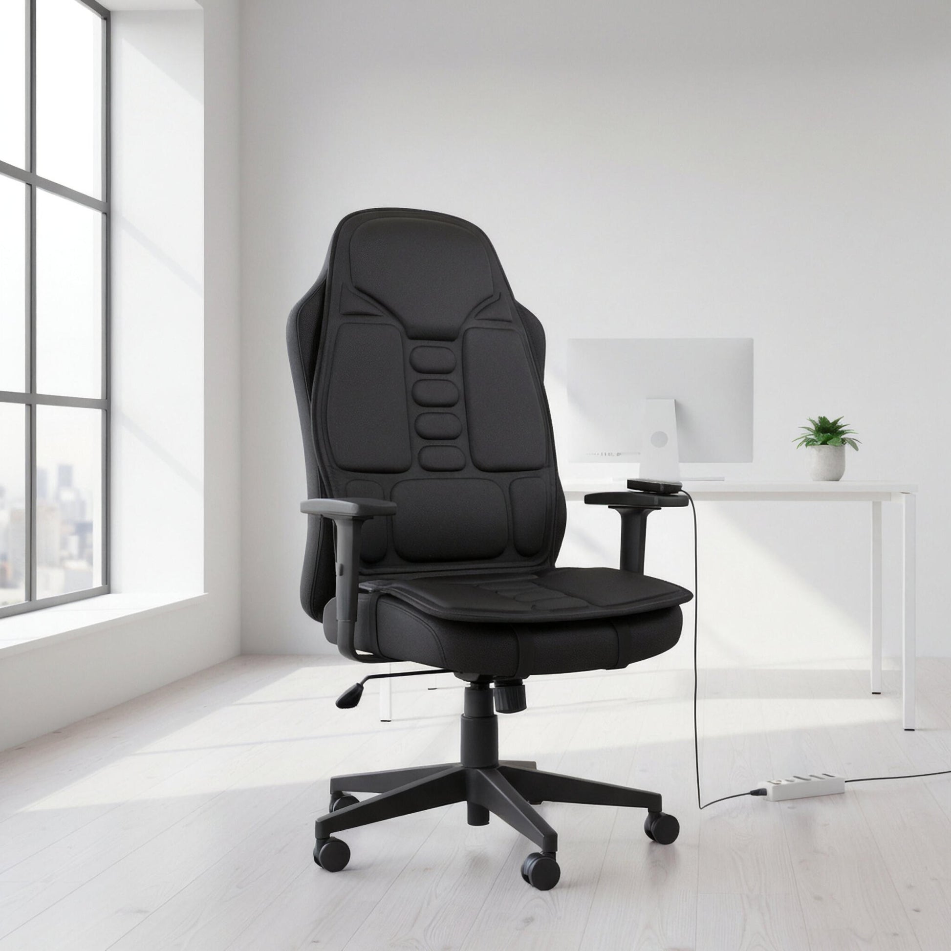 Asiento De Masaje Calefactable Para Espalda Y Zona Lumbar –masajeador Relajante Para Hogar_3