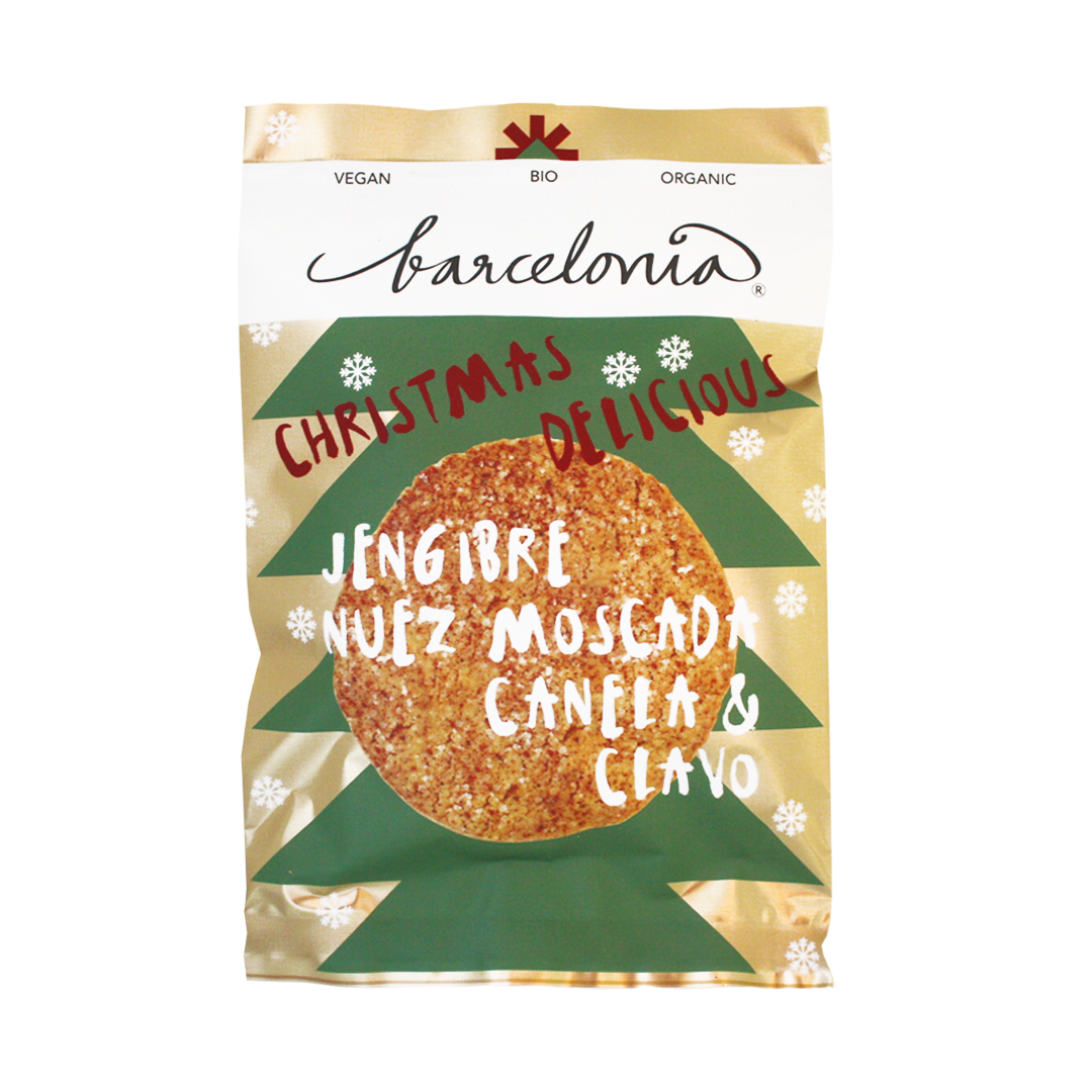 Cookies Eco Veganas Navidad Jengibre, nuez moscada , canela y clavo 50g