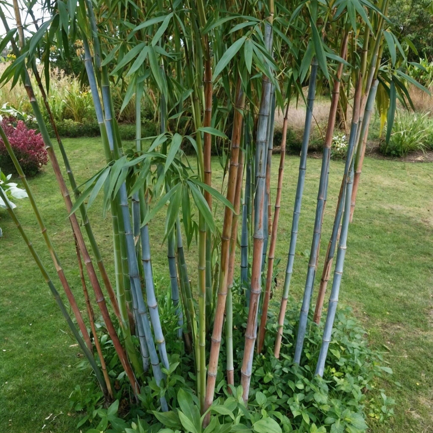 Bambú - 3 Pzs - Fargesia Papyrifera 'blue Dragon' - Altura 30-40cm - ⌀13cm_1