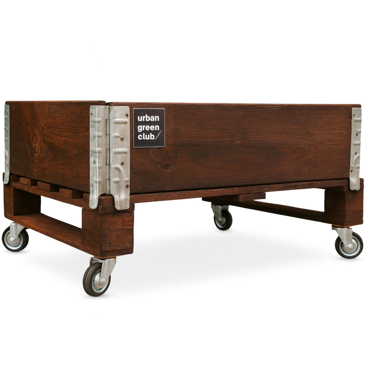 Bancal De Cultivo Mini De Madera De Pino Color Nogal Urban Green Club - 80x60x40 Cm 100 L_0