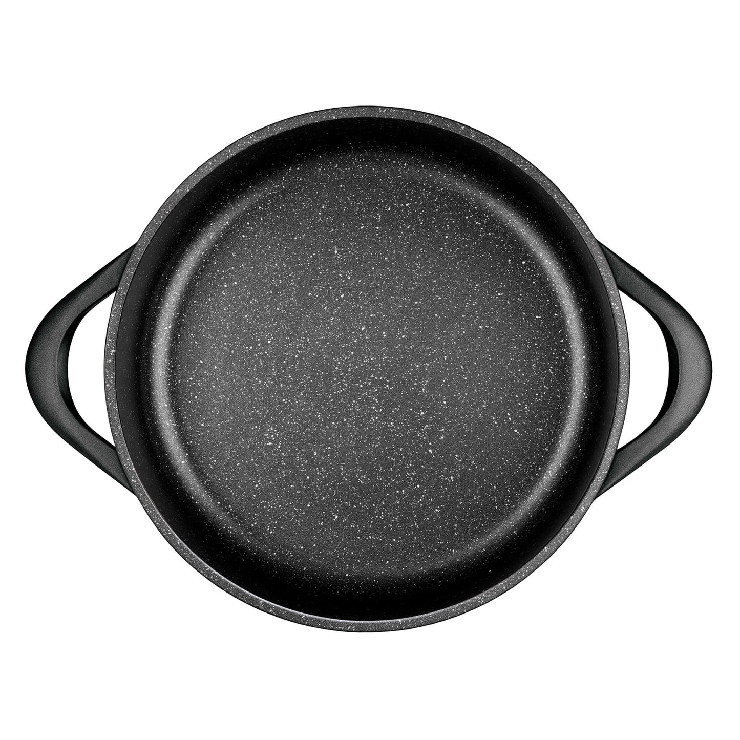 Batería De Cocina Inducción 6 Piezas Aluminio Fundido, 3 Ollas, Tapas De Vidrio Templado, Libre Pfoa Smile Mgk-18 Negro_3