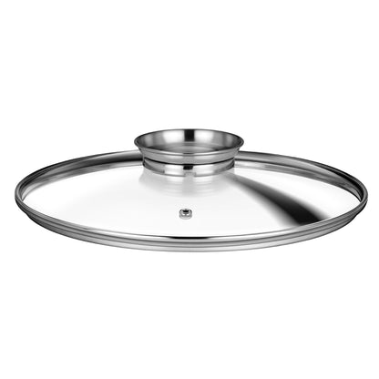 Batería De Cocina Inducción 6 Piezas Aluminio Fundido, 3 Ollas, Tapas De Vidrio Templado, Libre Pfoa Smile Mgk-18 Negro_4
