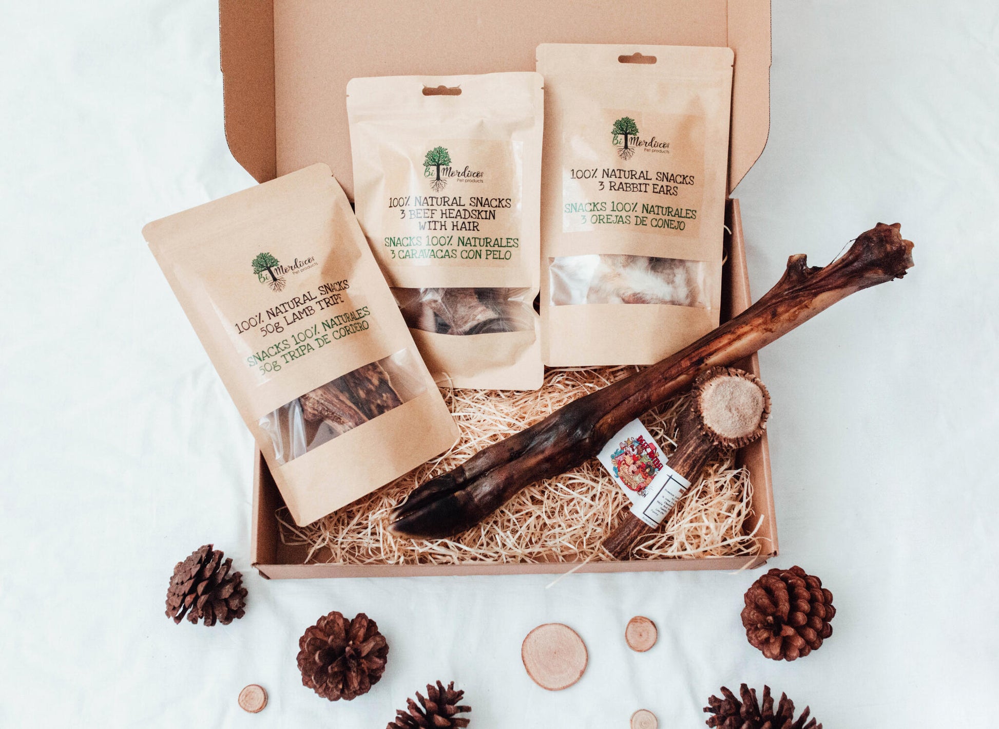 Bimorbox Wildlife · Pack Snacks Y Juguetes Naturales Para Perros._0