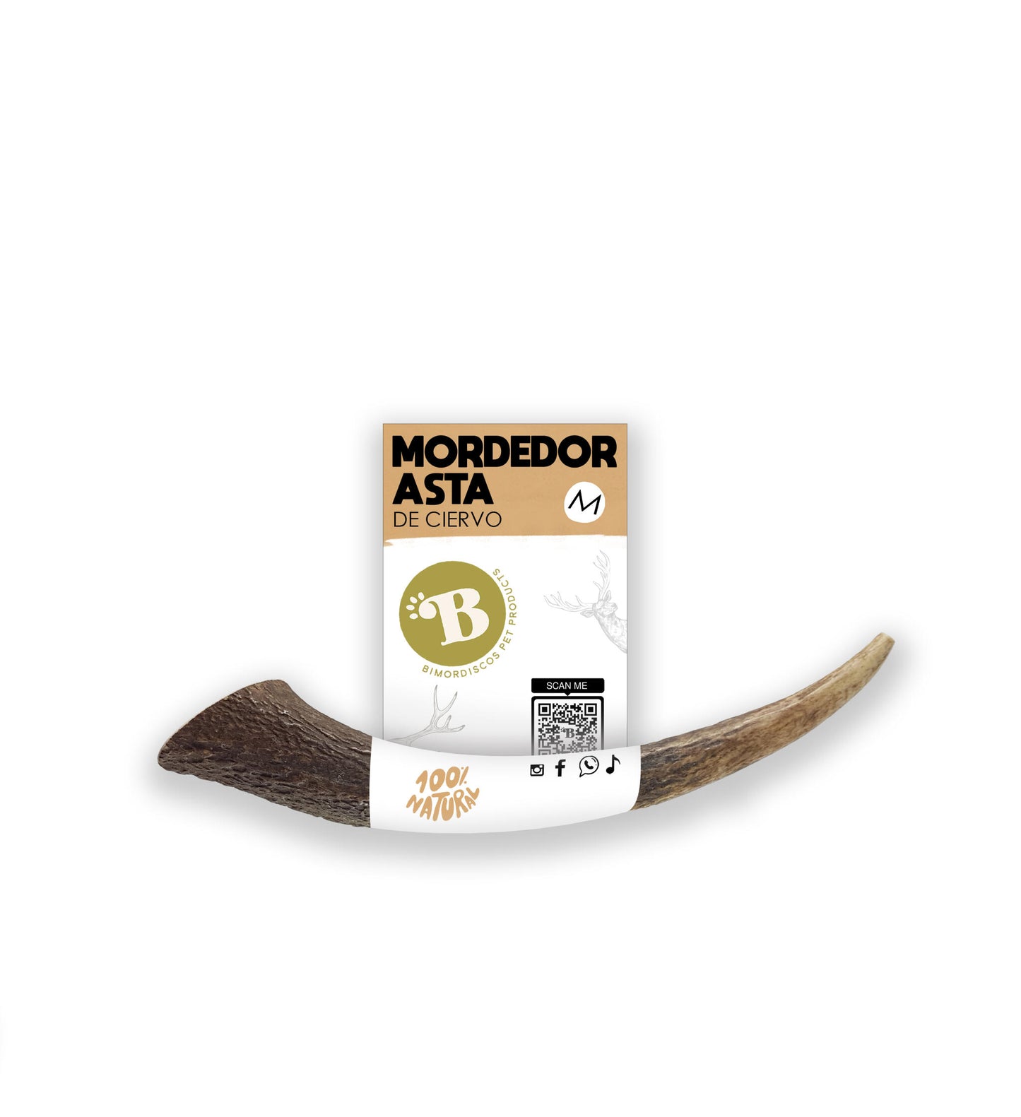 Bimordiscos Asta De Ciervo Para Perros. Xl_2