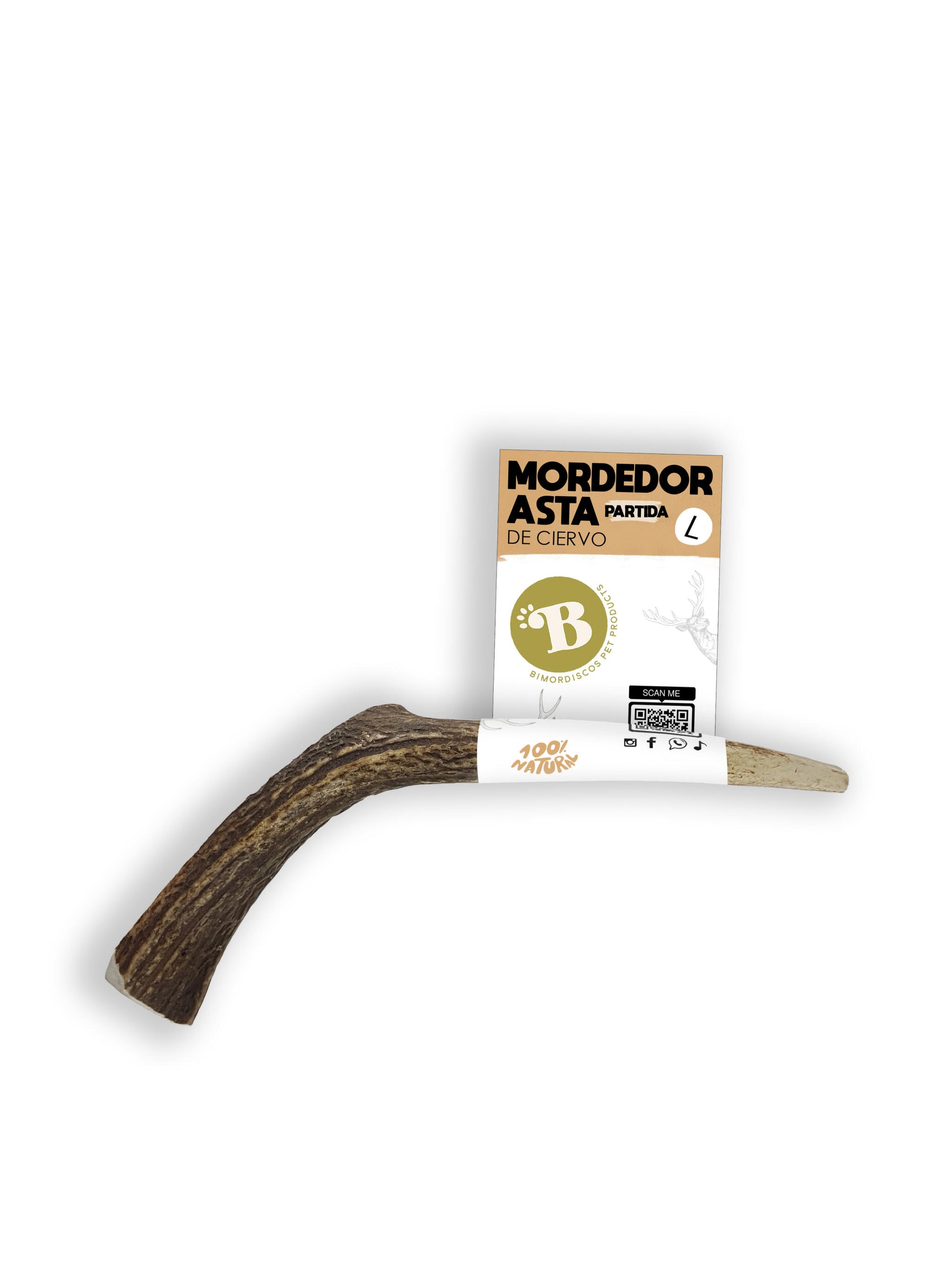 Bimordiscos Asta De Ciervo Partida Para Perros Pack. 2 X M_2