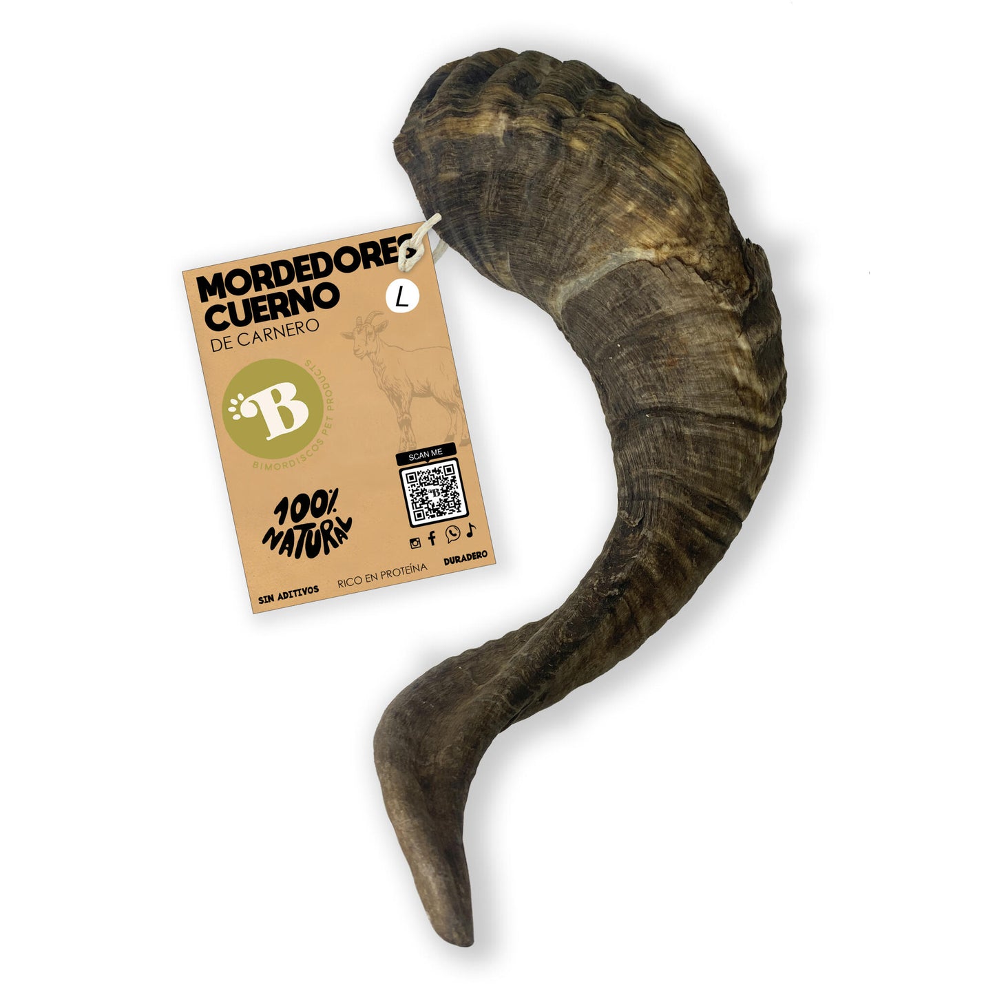 Bimordiscos Cuerno De Carnero Para Perros Pack. 2 X M_0