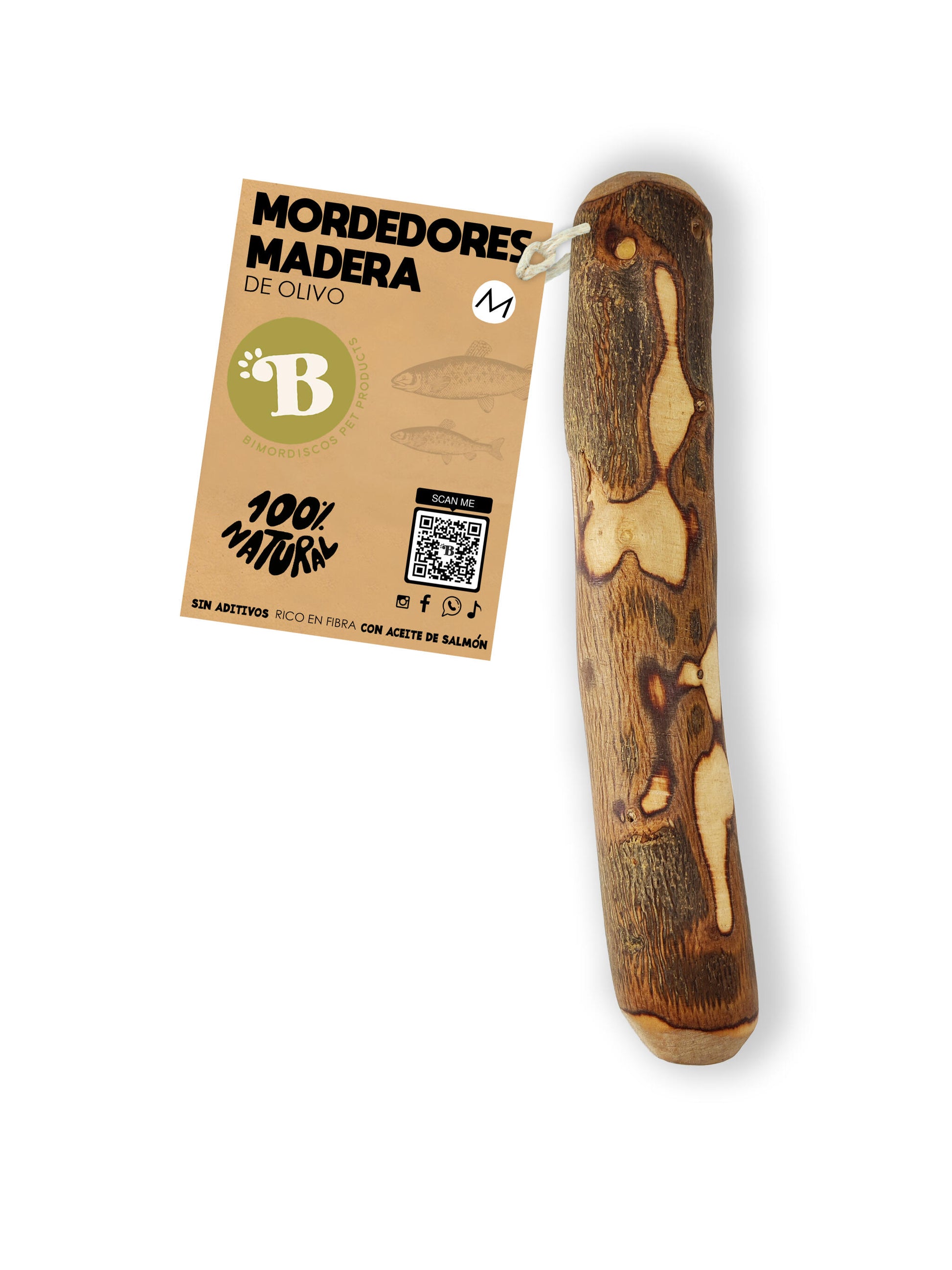Bimordiscos Palo De Olivo Para Perros Con Aceite De Salmón. S_0