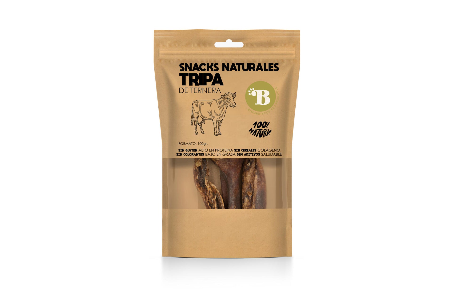 Bimordiscos Tripa Verde De Vaca Para Perros · 500g. 500g_2