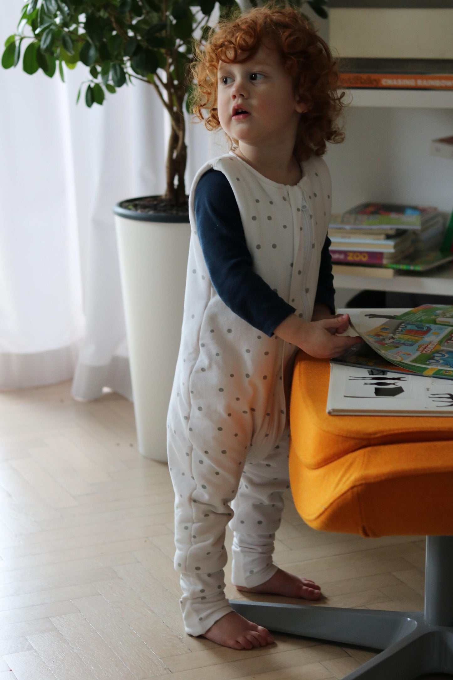 Bloom Saco De Dormir Con Pies Reversible T-m Jersey Algodón Sleepee_1