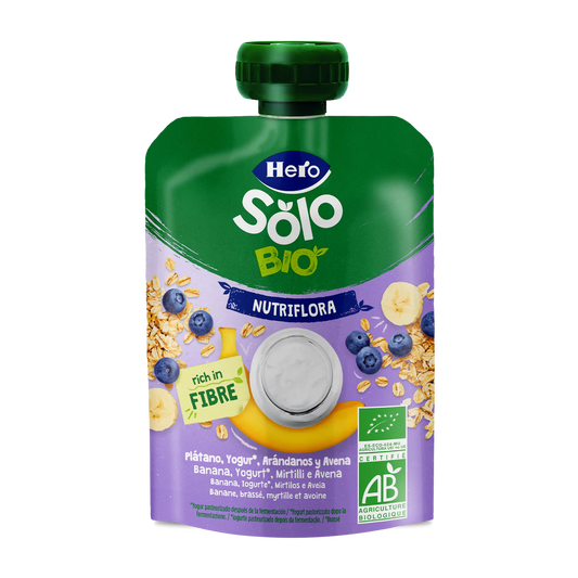 Nutri Flora Sabor Banana, Mirtilo, Iogurte e Aveia Saquetas 100g Hero Solo