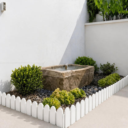 Bordura De Jardin Sierra Border 0.20x0.80 M Blanco Nortene_2