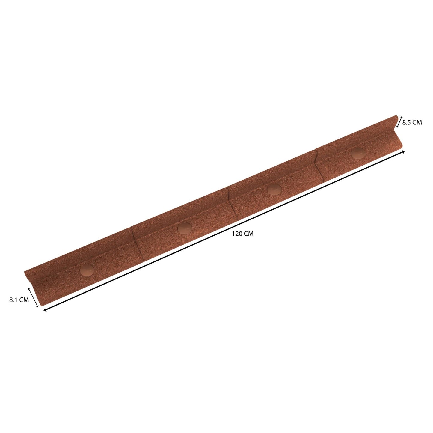 Bordura Flexible Para Jardín 43.2m Con Mazo – Terracota_4