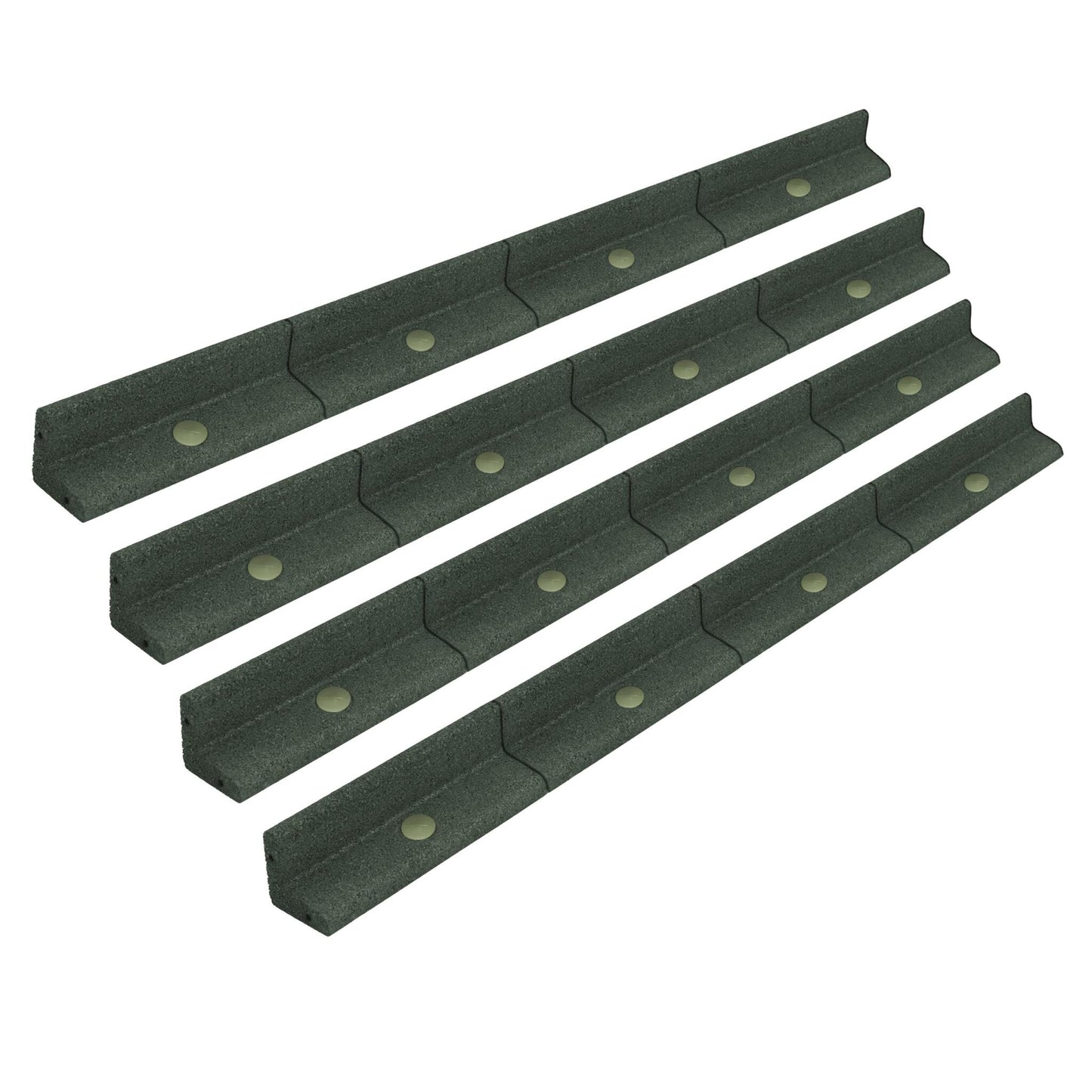 Bordura Flexible Para Jardín 4.8m Con Mazo – Verde_0
