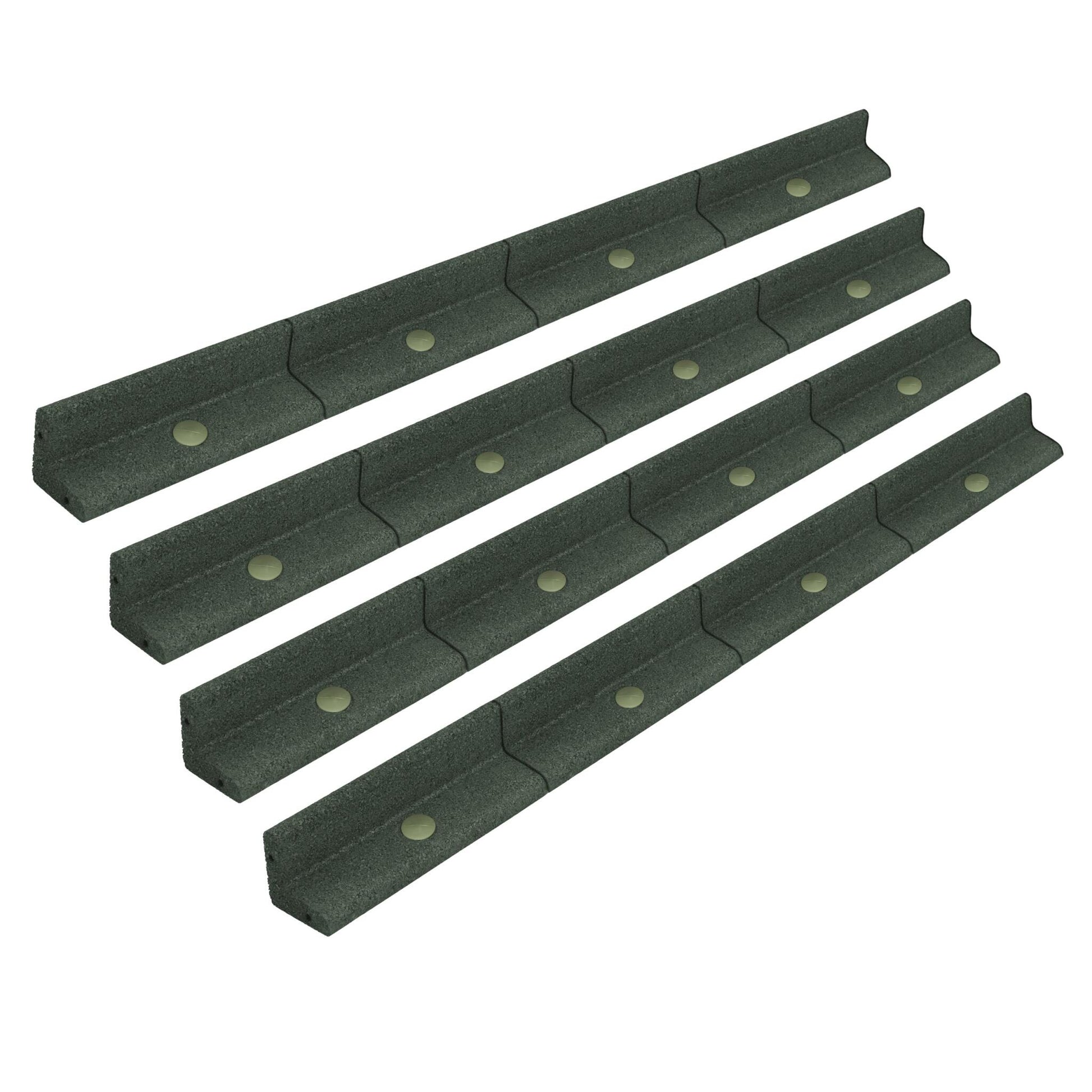Bordura Flexible Para Jardín 4.8m Con Mazo – Verde_0
