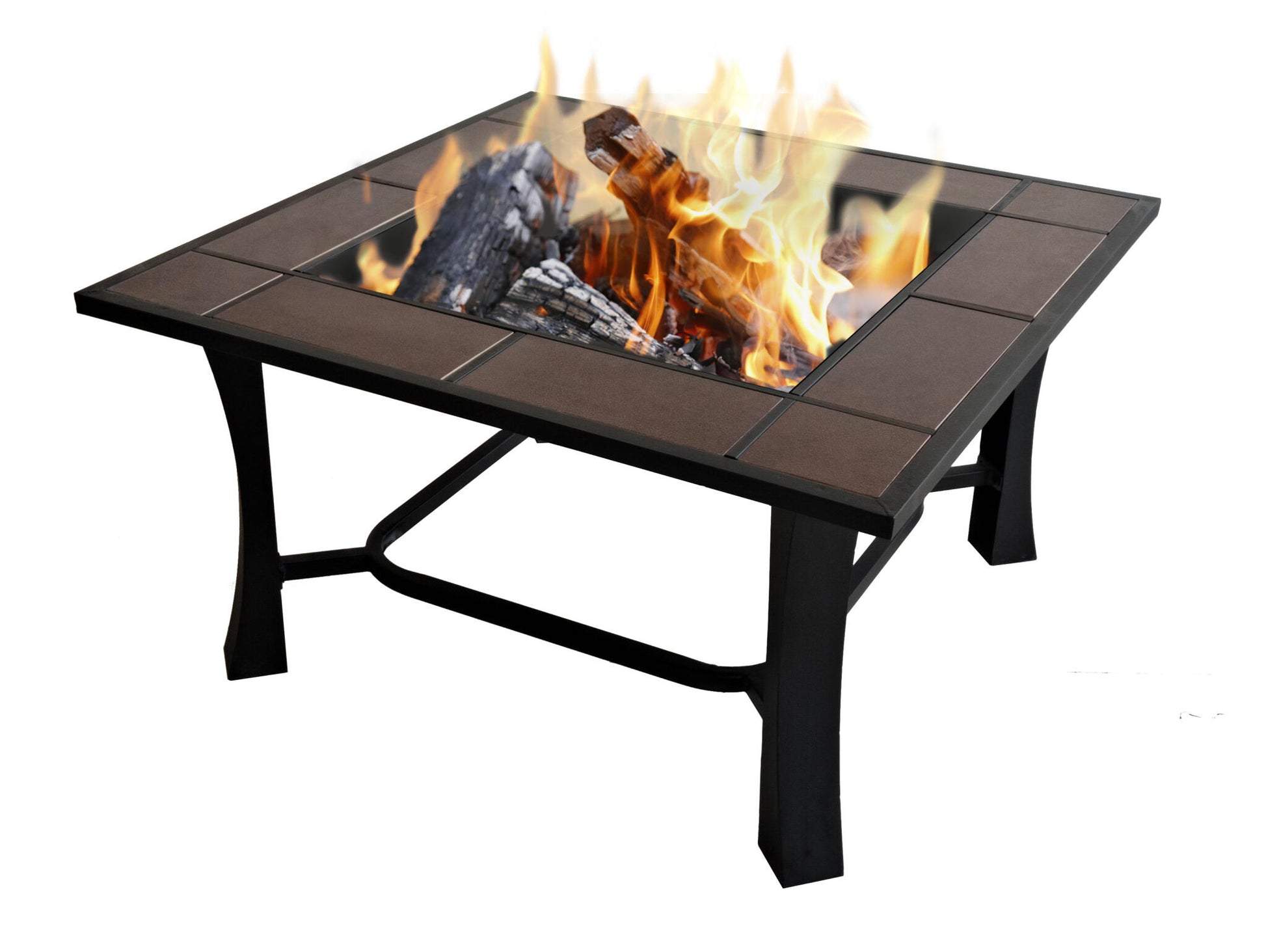 Brasero Exterior Rectangular En Cerámica Y Mármol Con Parrilla Efp53 Purline_2