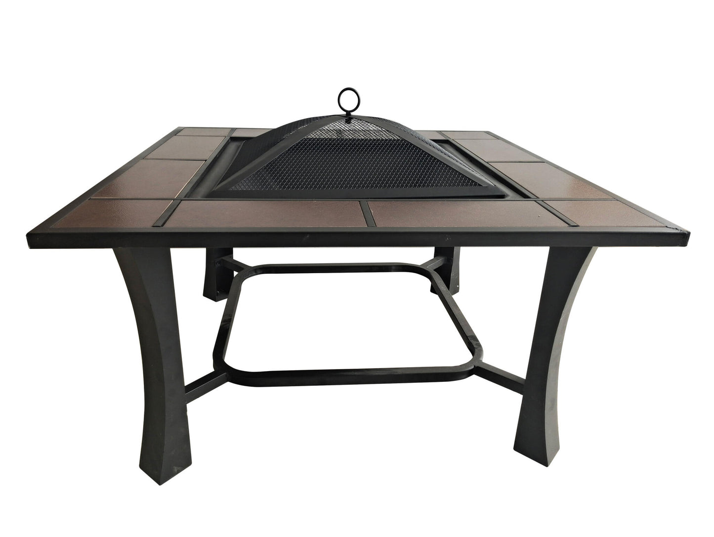 Brasero Exterior Rectangular En Cerámica Y Mármol Con Parrilla Efp53 Purline_3