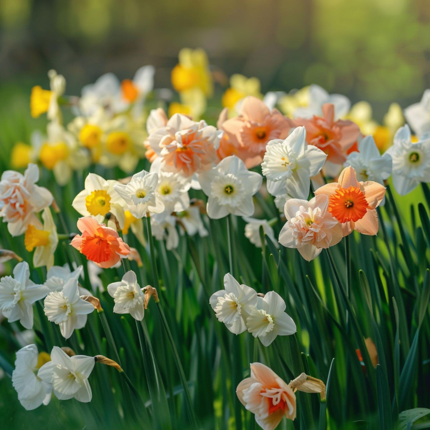 Bulbos De Narcisos - 10 Pzs - Narcissus 'double Mix' - Bulbos De Flores_1