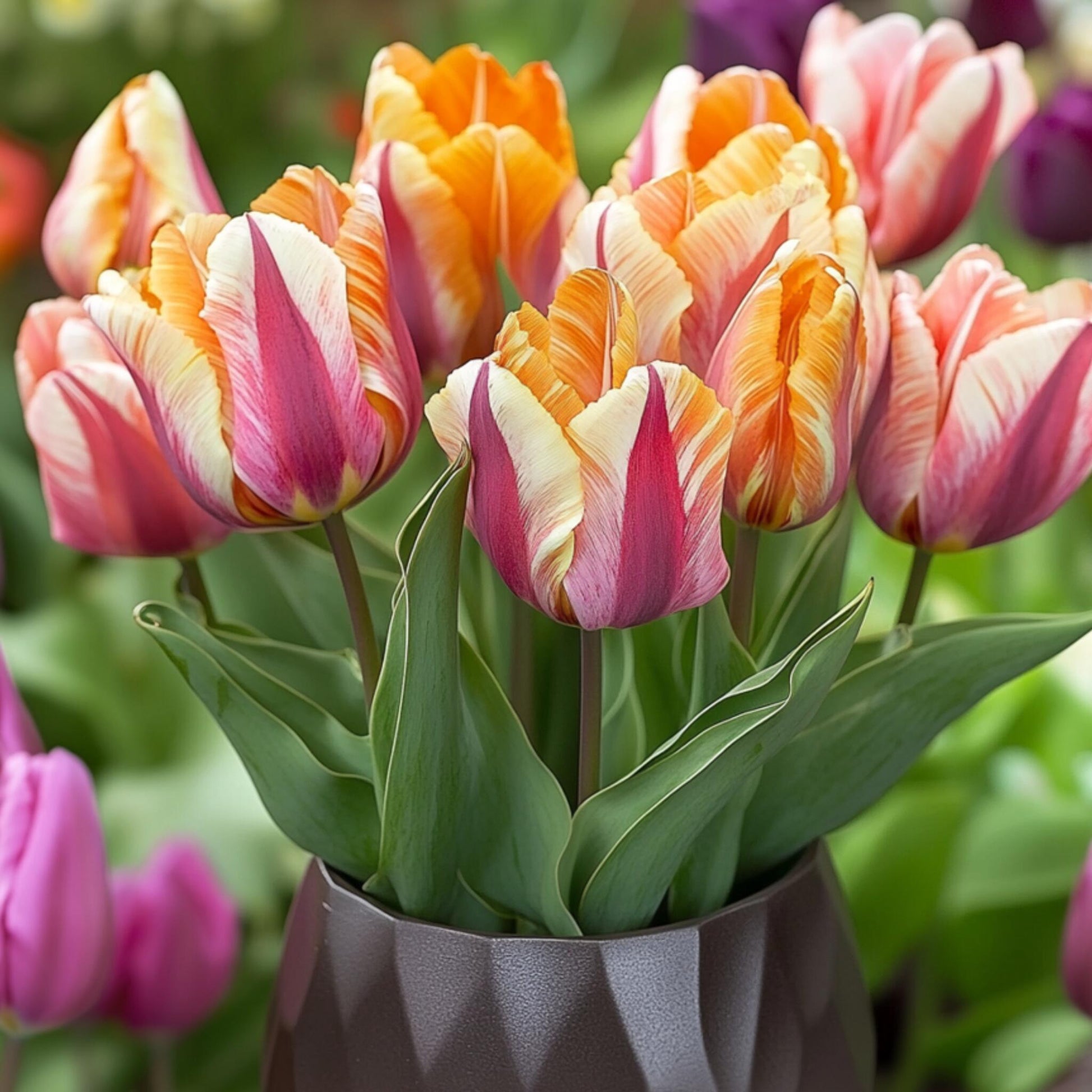 Bulbos De Tulipán - 30 Pzs - Tulipa 'flaming Beauty Mix' - Bulbos De Flores_1