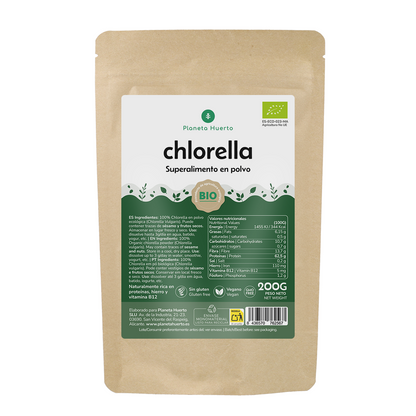Pó de algas Chlorella ECO Planeta Huerto 200 g